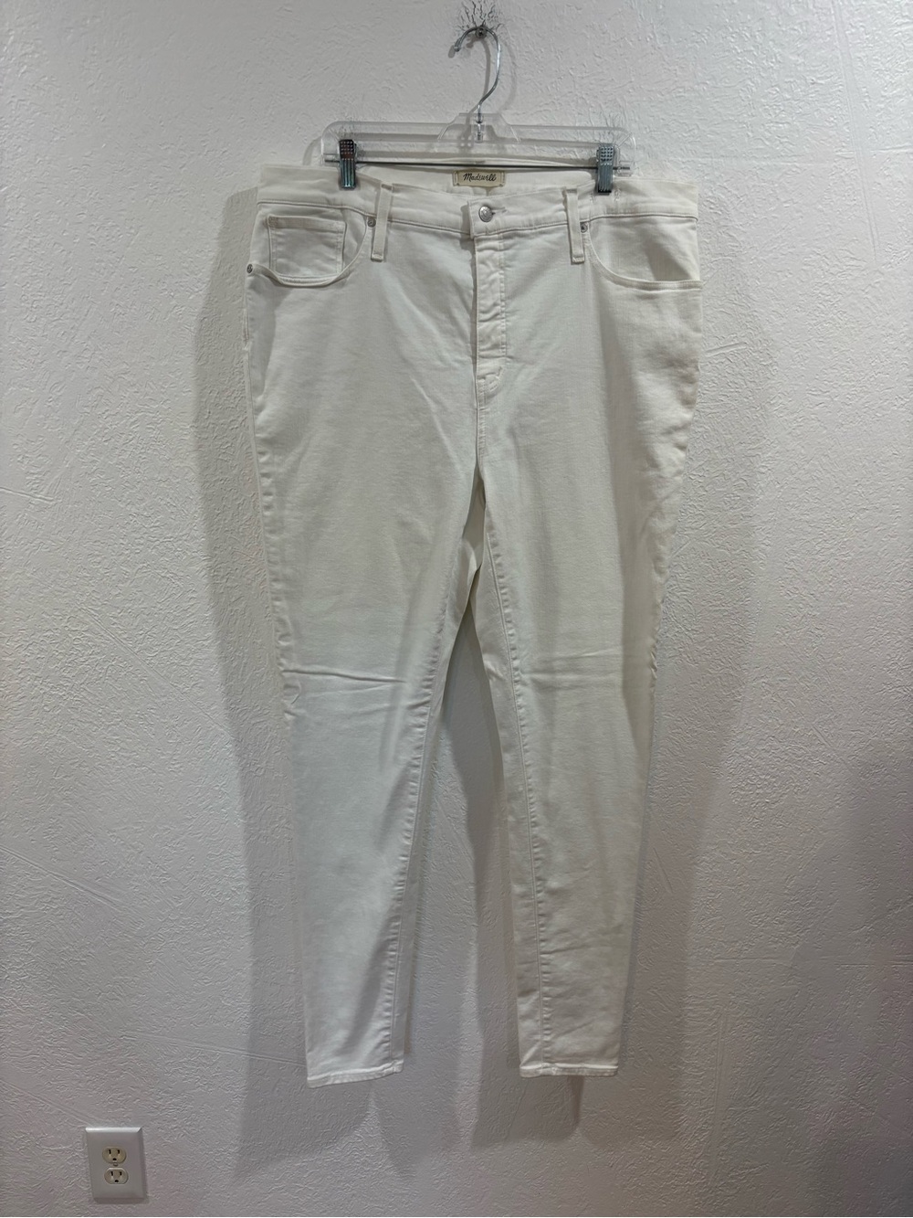 Madewell 9” High Rise White Skinny Jean